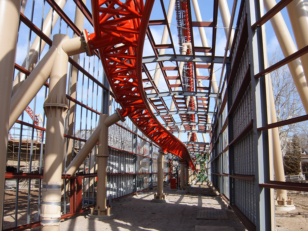 Roller coaster tunnel