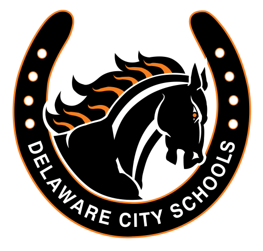 Delaware City Schools logo.